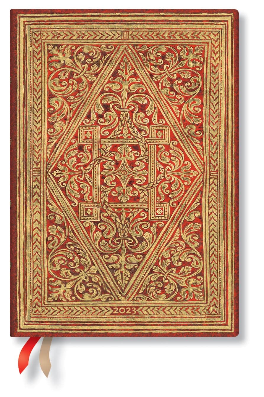 Paperblanks 12 Month Planners 2023 Golden Pathway | Horizontal | Midi (130 × 180 mm)