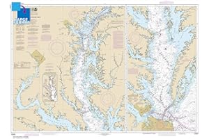 Paradise Cay Publications Large Format NOAA Chart 12280: Chesapeake Bay (42" x 58")