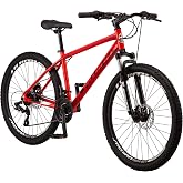 Schwinn High Timber Mountain Bike for Adult Youth Men Women Boys Girls, 24 to 29-Inch Wheels, 7 or 21-Speeds, Front Suspension, Aluminum and Steel Frame Options