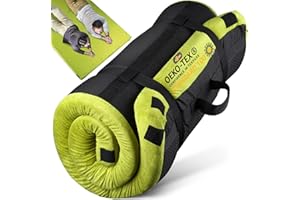 4 Inch GAIALOOP Extra Thick Memory Foam Camping Mattress, Roll Up Floor Sleeping Mat Camp Cot Mattress Pad Travel Camping Couch Bed for Guest Adults Side Sleepers