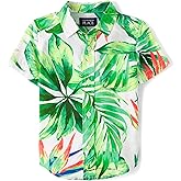 The Children's Place Boys and Toddler Poplin Short Sleeve Button Down Shirt