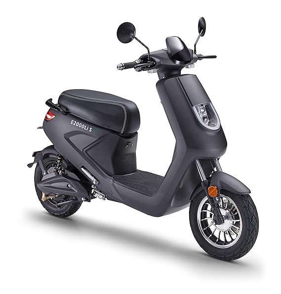 Elektroroller LuXXon E2000LI S - Elektro Scooter mit 2000 Watt Bosch Motor, max. 25 km/h, Reichweite bis zu 60 km