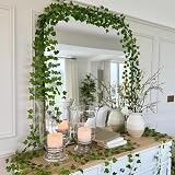 CQURE Ivy Garland 12 Pack Silk Ivy Vine Foliage 84ft Wedding Garden Decor view 4