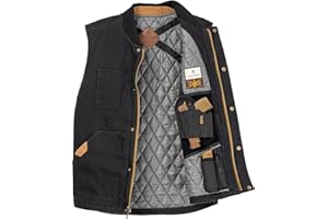 Legendary Whitetails Men's Concealed Carry CCW Vest with Two Holsters Water-Repellent Canvas Insulated