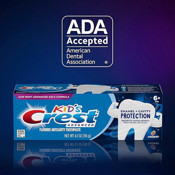 CREST KIDS ENAMEL + CAVITY PROTECTION TOOTHPASTE, 4.1OZ (PACK OF 3)