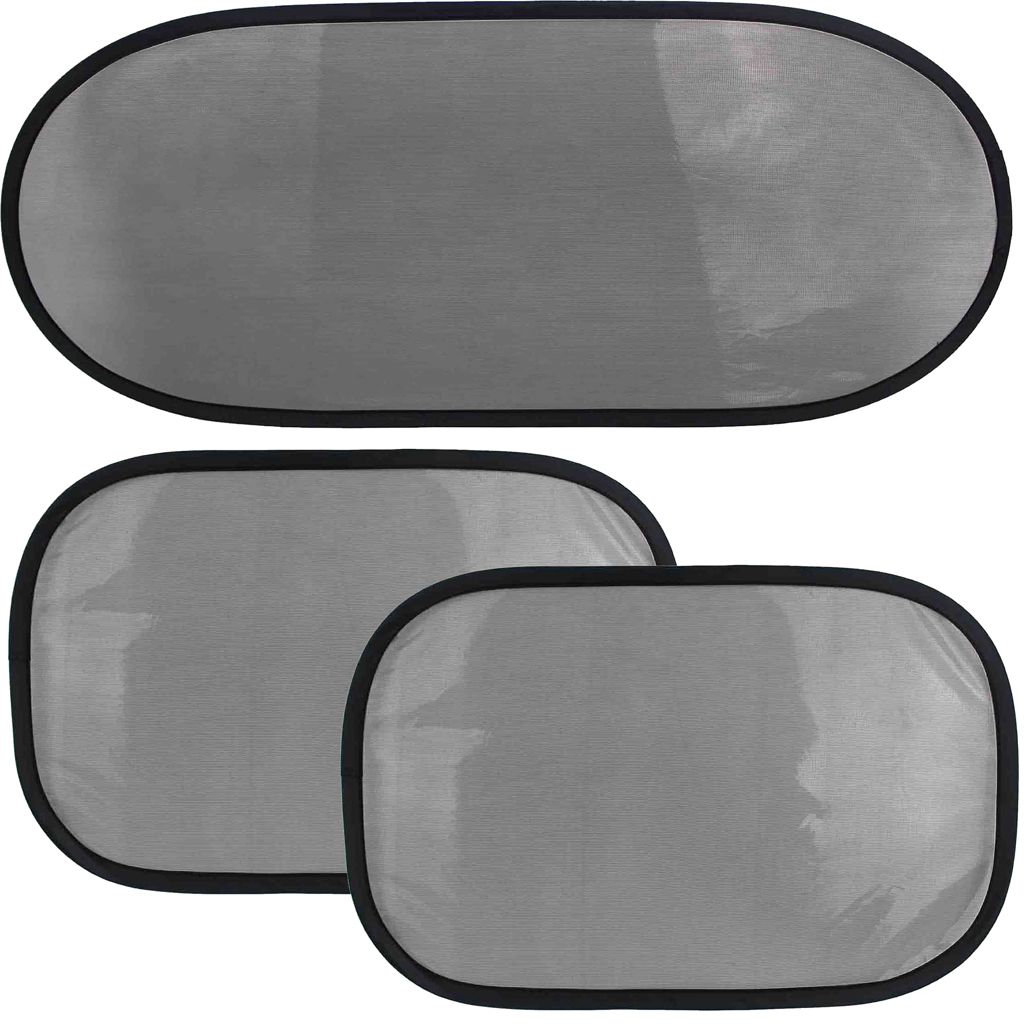 Bebe Style Car Side Window Sun Shade, Car Sun Shades for Babies, Glare Blocker and UV Rays Protector for Kids, Adults or Pets, Universal Fit, 3-Pack