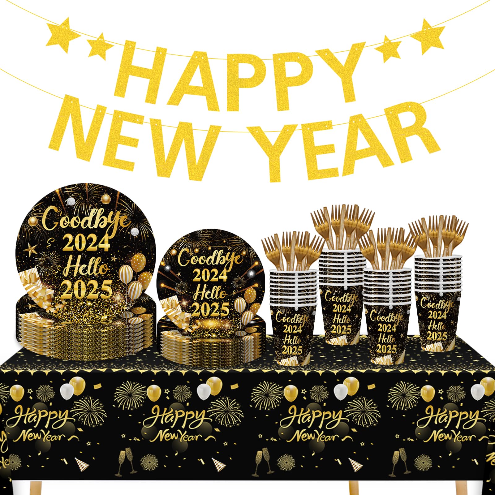 Mua New Years Party Decorations Set Serve 25 New Years Eve Party ...