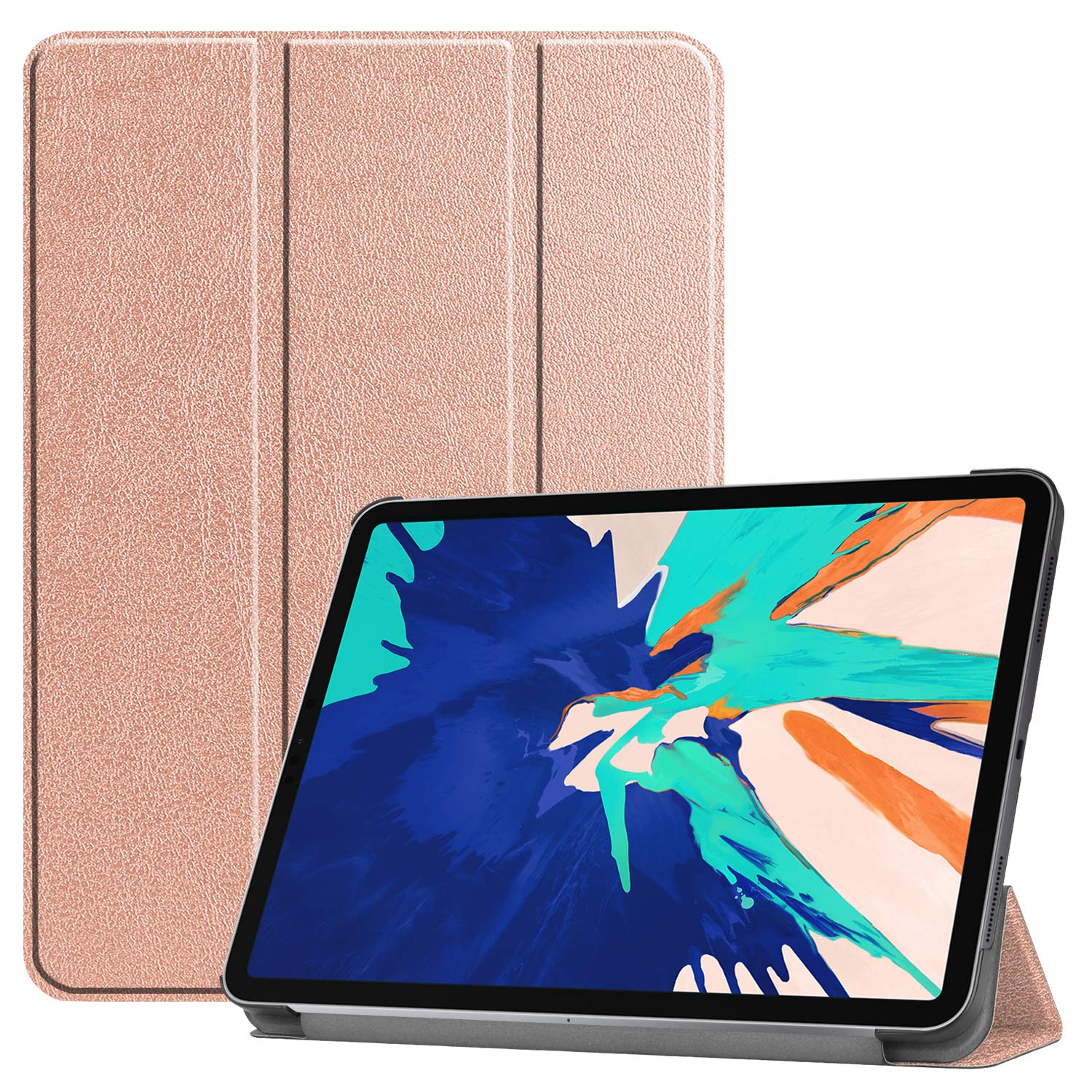 Lobwerk Case for Apple iPad 12.9 Pro 2020 12.9 Protective Case with Stand Function and Auto Sleep/Wake Function Bronze