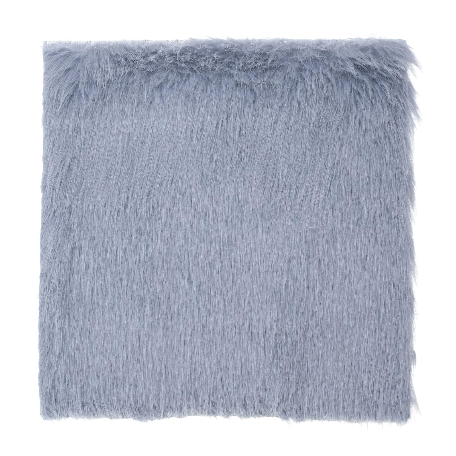 DMiotech 14"x14" Pale Blue Faux Fur Square Fabric, Fluffy Faux Fur for Crafts, Gnomes, Animal Costumes, Cushions