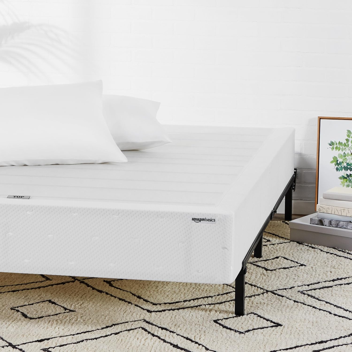 Amazon Basics Steel Mattress Foundation/Box Spring 9Inch, Twin XL