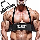 Delmont Arm Blaster for Bicep Curl | Adjustable Arm Isolator with Foam Padding & Durable Aluminum Frame, Muscle Building & Strength Training Equipment for Bodybuilding, Gym & Home Workouts