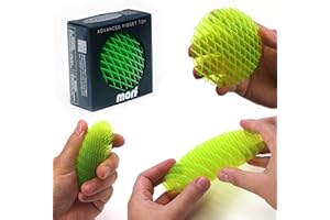 morf Fidget Worm Toy - Desk Fidgets for Adults - Quiet Worm Fidget Toy Sensory Toys - Fun and Interactive Fidget Toy for Kids - USA Patent Pending Figgy Toys (Green, Small)