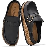 Project Cloud 100% Genuine Leather Moccasin-Style Clogs for Women - Memory Foam and Water Resistant Mules Slip-on - Non-Slip and Durable Clogs Casual Shoes for Women Footwear