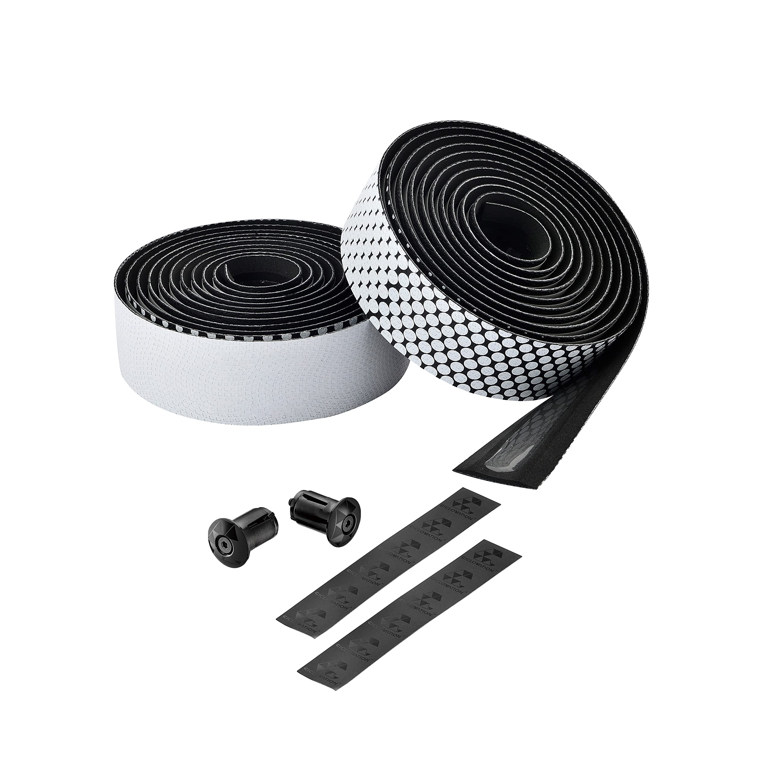 CICLOVATION BAR Tape, Leather Touch_Fusion, Synthetic Leather with Fusion Colorway on the Iridescent Textures for Superb Grip and handling Performance, T.3mm/W.30mm/L.2000mm, Fusion White