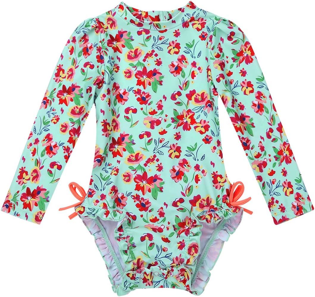 long sleeve swimsuit for baby girl