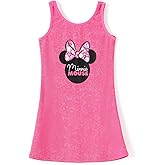 Disney Mickey and Friends Minnie Mouse Toddler Girl Tank Dress Character Print Pink Summer Casual Holiday Sleeveless A-Line Sundress 4-5T