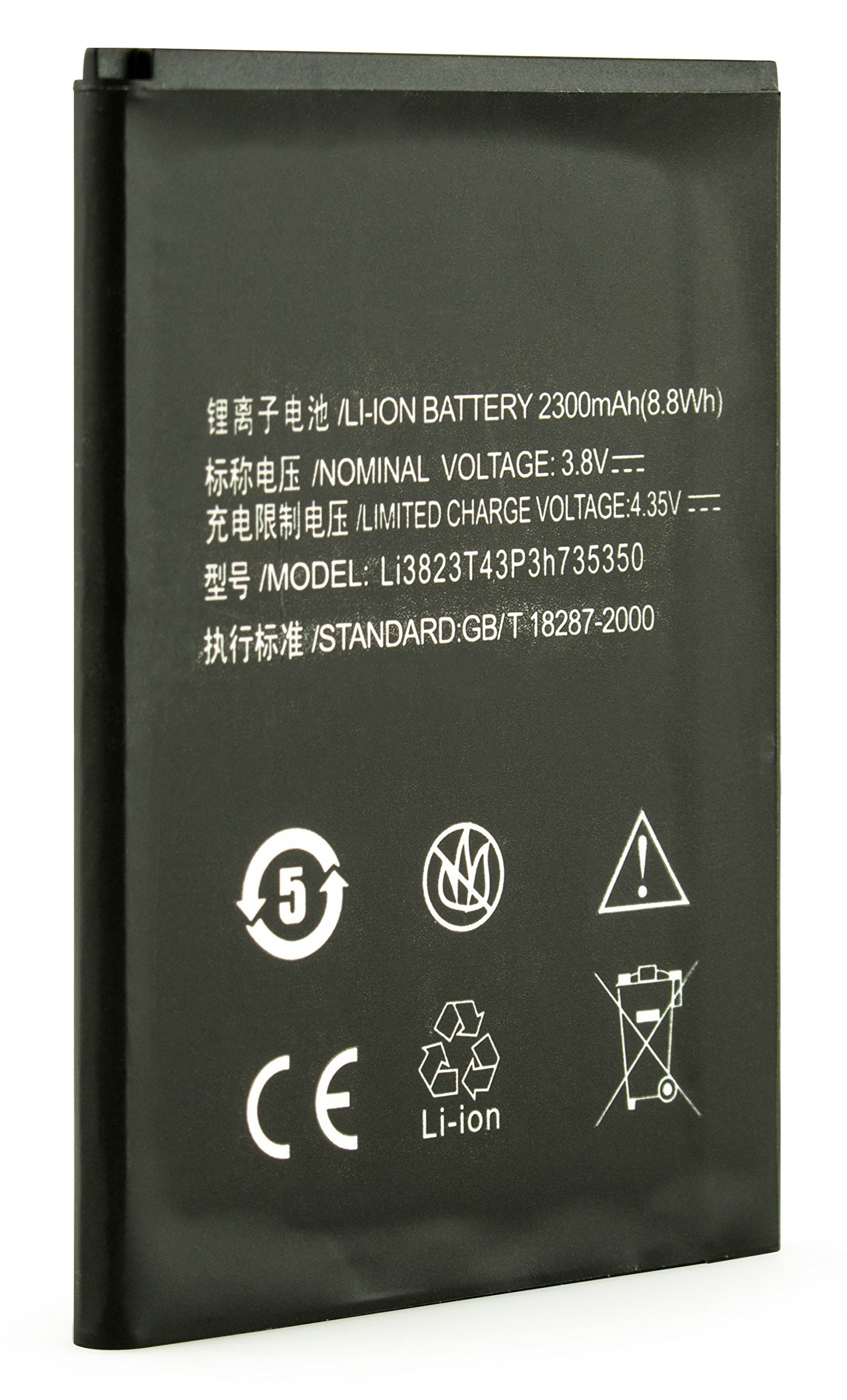 ZTE Grand S Pro, Avid Plus 2300mAh Replacement Battery by Bastex. Fits ZTE Blade Q Maxi, Geek Grand, Warp Sync and Grand X