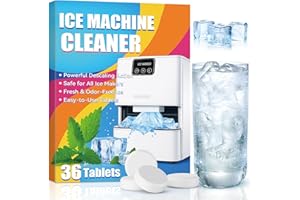 Ice Machine Cleaner Tablet, Ice Maker Cleaner for CrystalIce, Descaler for Countertop, Remove Hard Water and Mineral Buildup 