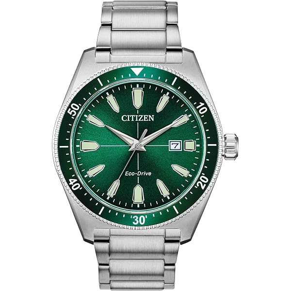 Citizen Mens Eco-Drive Watch 43mm Silver-Tone Stainless Steel Case