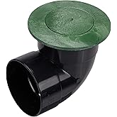 NDS 422G Pop-Up Drainage Emitter with Elbow fits 4-Inch Sewer and Drain Pipe, Works with Drainage Systems Including Catch Bas