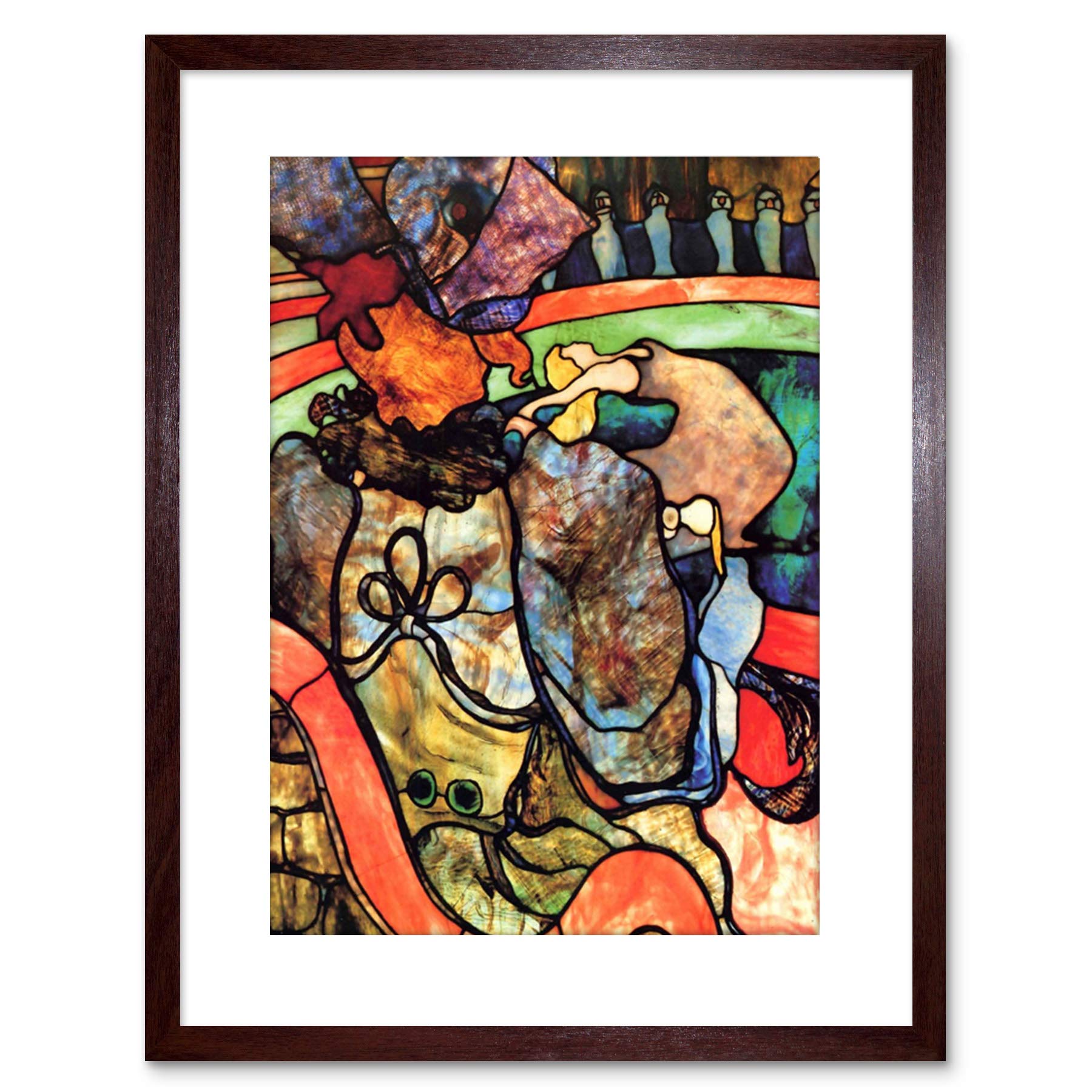 Wee Blue Coo 9x7 '' LAUTREC IN CIRCUS OLD MASTER PAINTING FRAMED ART PRINT F97X412