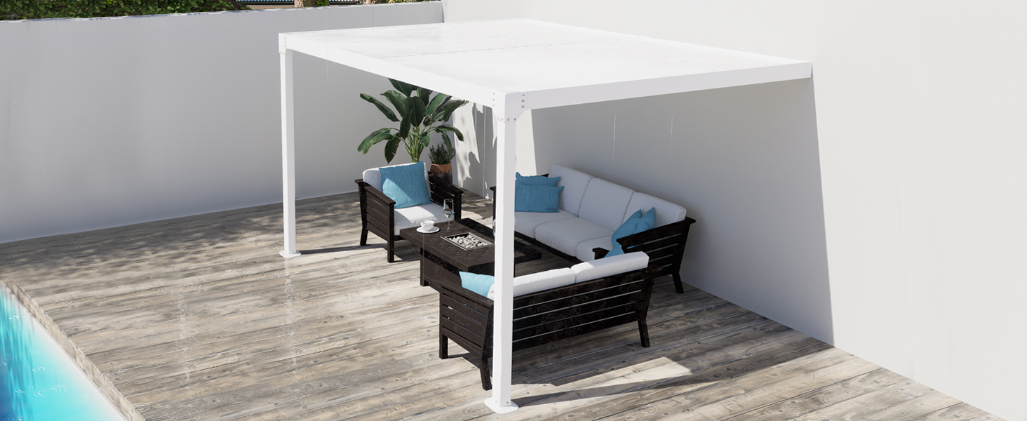 BPS 13x10 Wall-Mounted Louvered Pergola Review: Adjustable Aluminum Roof for Patios image 24
