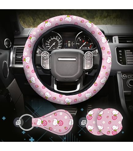 Plasticolor 006786R01 Hello Kitty Core Waving Speed Grip Steering