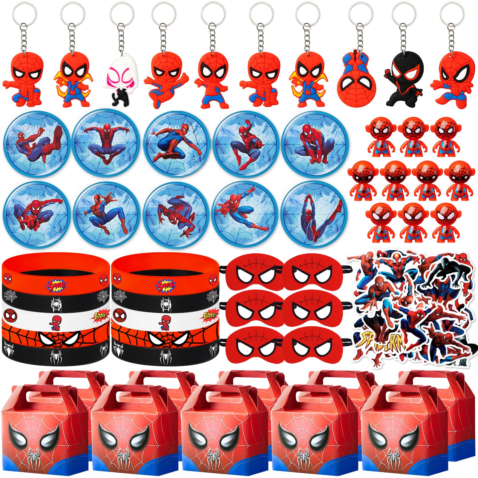 Photo 1 of ** ONLY BOX **Birthday Decorations,110Pcs Party Supplies,Include 10 Tumblers,10 Button Pins,10 Key Chains,10 Masks,10 Gift Bags,10 Wrists and 50 Stickers