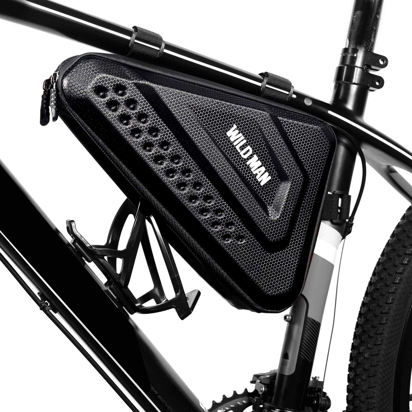 Lixada Bicycle Triangle Bag, Reflective, Waterproof, Double-Sided Zip, Ideal for Bicycle Lock, Tool