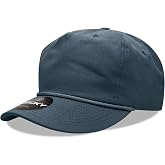 DECKY 5 Panel High Profile Relaxed Cotton Cap, Navy
