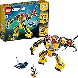 LEGO 31090 Creator 3-in-1 Underwater Robot Building Kit, Colourful