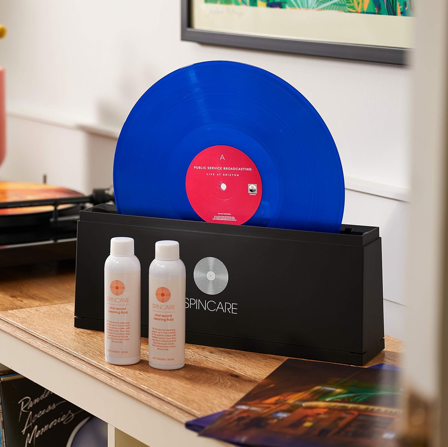 2 x 150ml Record Cleaning Solution for SPINCARE Record Cleaning Machine