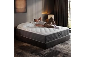 COMFBOX 12 Inch Queen Mattress – The Feel Most Sleepers Prefer | Queen Size Hybrid Mattress Contouring Memory Foam Comfort & Balanced Support for Back and Side Sleepers – Medium-Firm,365-Night Trial