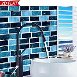 HPNIUB 2D Peel and Stick Wall Tiles 30x30cm 10 Sheets Moroccan Mosaic Backsplash view 4