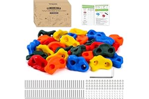 Trymaker Rock Climbing Holds, 30PCS Climbing Wall for Kids, Climbing Set for Adult Indoor and Outdoor(Small Size)
