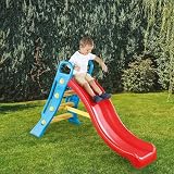 Dolu Big Garden Slide With Water Feature 2-6 Years Blue Ladder Red Slope view 5