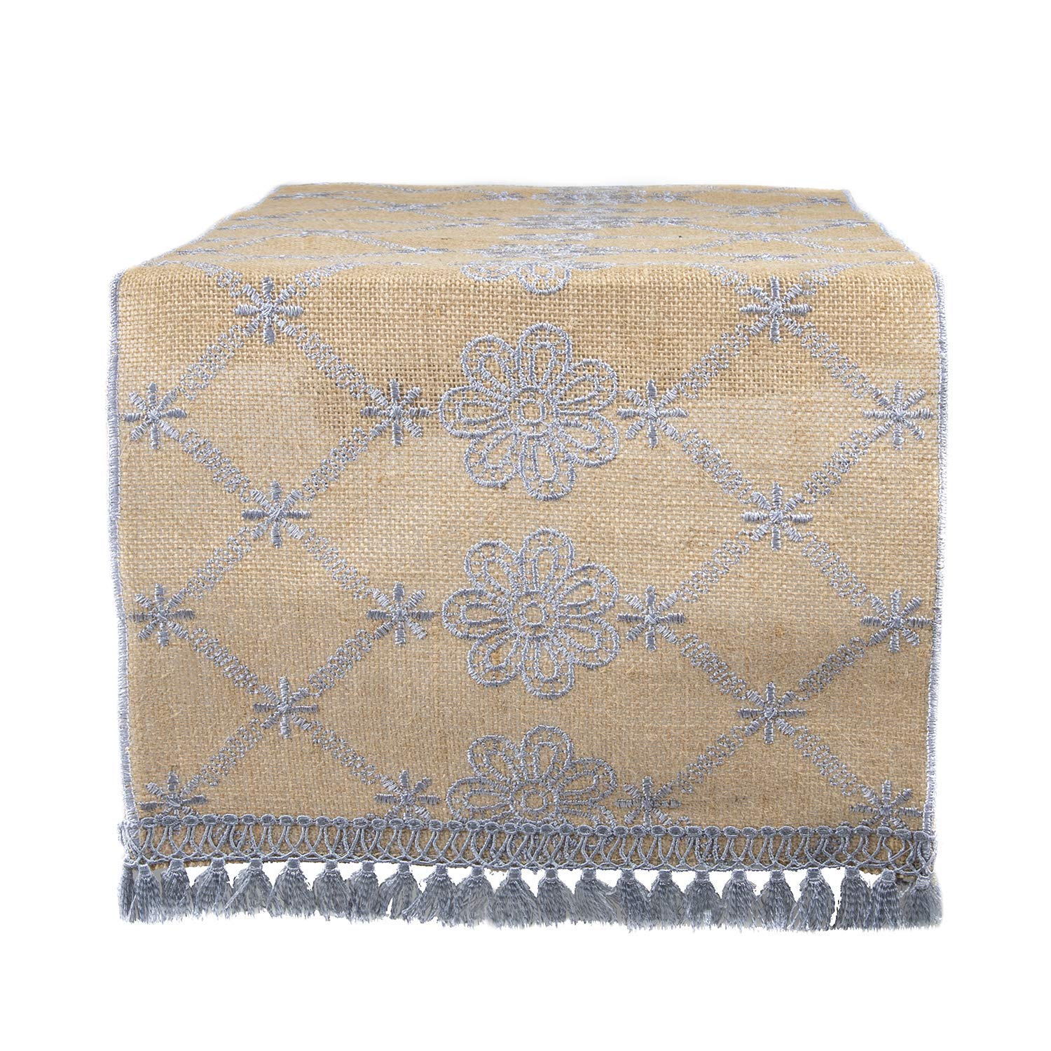 Best table runner 12 inches gray