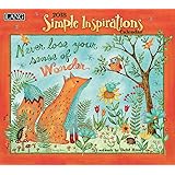 LANG - 2018 Wall Calendar - "Simple Inspirations" - Artwork By Debi Hron - 12 Month - Open, 13 3/8" X 24"