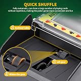 ZONJIE Automatic Card Shuffler 4 Deck USB Battery Operated Casino Poker view 5