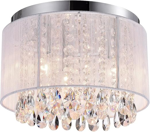 little girl white chandelier