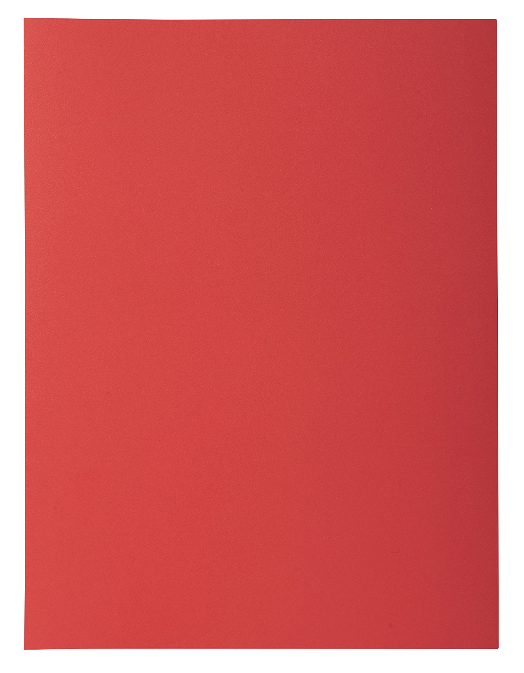 Exacompta - Ref 218012E - Rocks Collection - 1-Flap Folder - 240 x 320mm in Size, Suitable for A4 Documents, 210gsm Material, Single Fold-Over Flap - Red (Pack of 50) — image 1