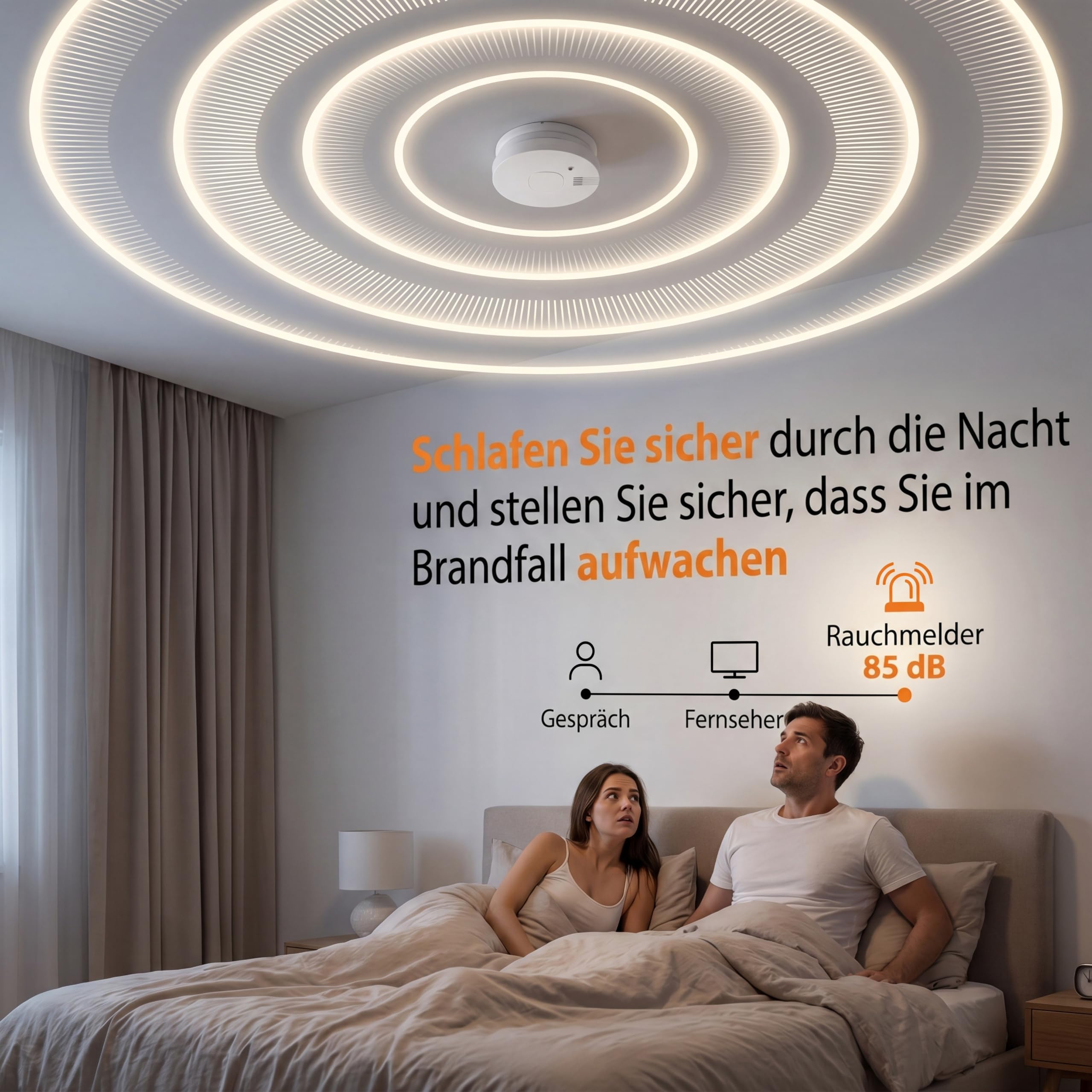 Smartwares Rauchmelder – Austauschbare Batterie mit 5 Jahren Lebensdauer – Schnelle und zuverlässige Erkennung – 85 dB – FSM-11750 5