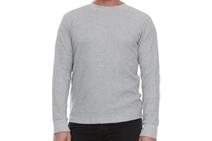 JMR USA INC. JMR Men’s Heavyweight Waffle Thermal Shirt - 100% Cotton Long Sleeve - Wear as Base Layer or Standalone - Warm & Breathable
