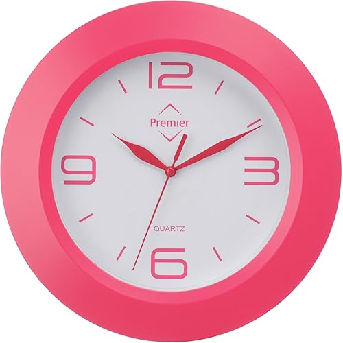 Premier Housewares Wall Clock Pink