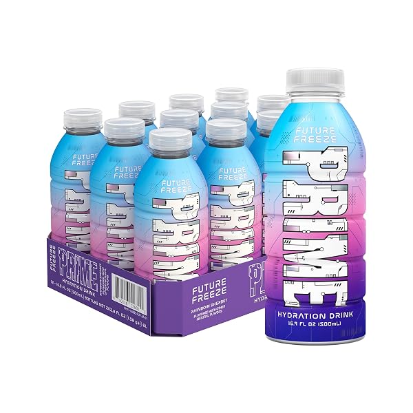 PRIME HYDRATION FUTURE FREEZE, SPORTS DRINKS, ELECTROLYTE ENHANCED...