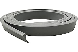 Frost King 1/2" x 37" Vinyl "Y" Shaped Storm Door Bottom Replacement Insert for Aluminum Storm Doors, Gray