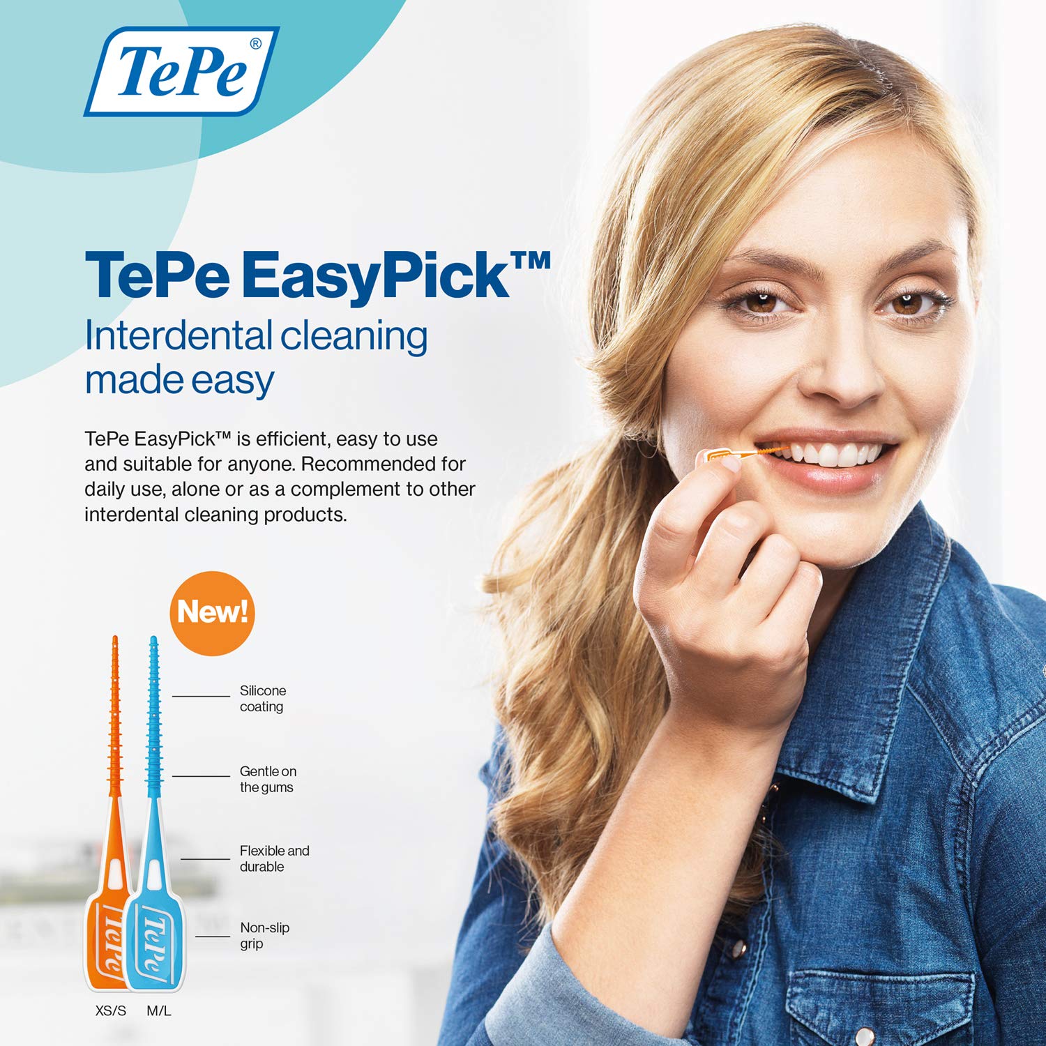 Mua TEPE EasyPicks Dental Pick with Case 36 Disposable Floss Brush
