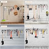 zacurter Garden Tool Rack Wall Mount Organizer 32 Hooks 64in Heavy Duty view 5