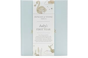 Baby First Year Book - Heirloom Keepsake Baby Memory Book to Record Important Milestones, Photos & More - Pregnancy Books (Sk