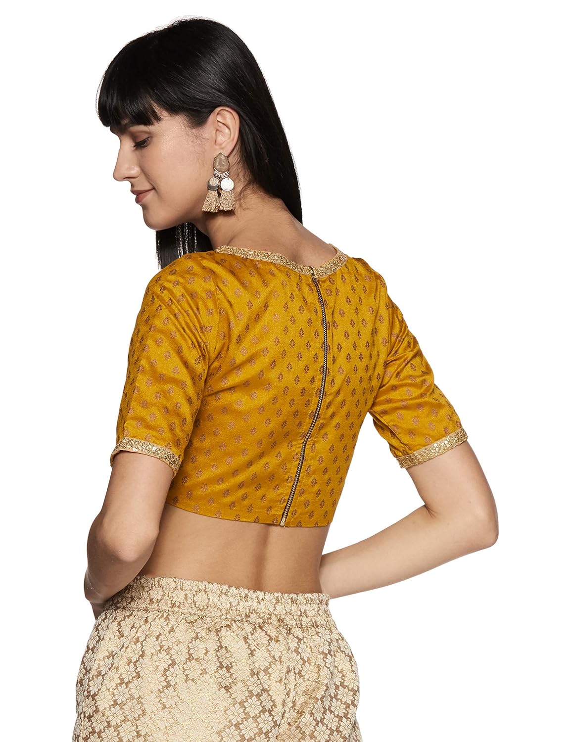 indya women's floral regular fit top